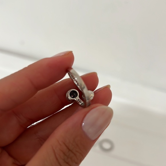 Pandora original twist pearl ring size 6 - Picture 5 of 6